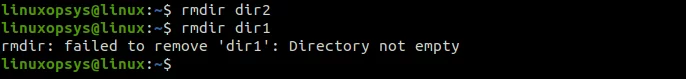 delete empty directory