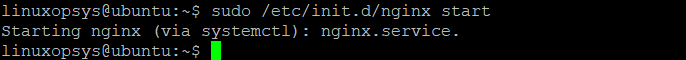 start using Nginx commands 