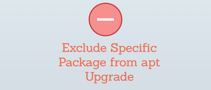 apt upgrade exclude package