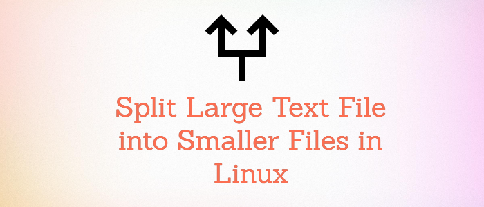 linux split text file