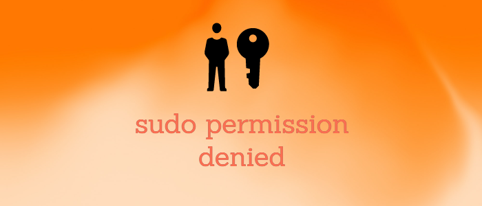 sudo permission denied