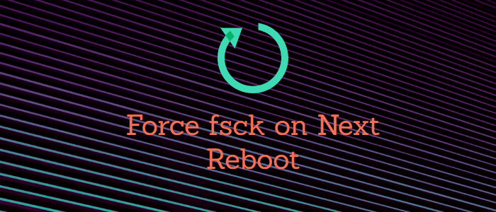 force fsck on reboot