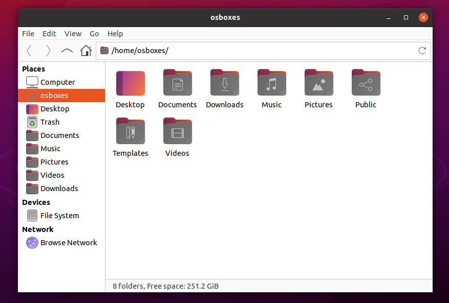 Thunar file manager