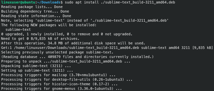 install deb file using apt