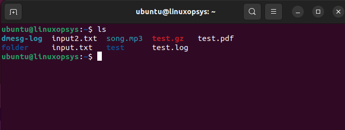 Ubuntu default ls color for files and directory