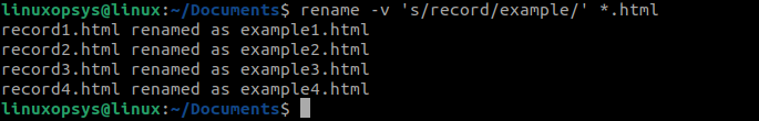 rename command linux example 3