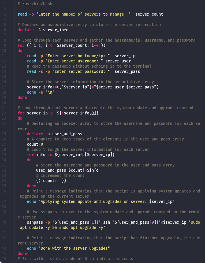 using sshpass in a bash script