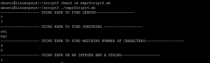 handling strings with expr