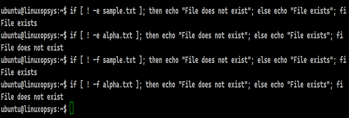 Check if file does not exist