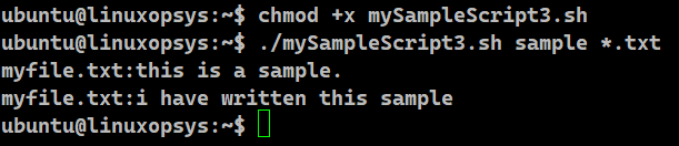 script will search for the keyword "sample" in all txt files